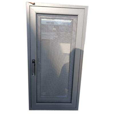 China Triple Glazed Aluminium Slim Upvc Windows With Security Screen for sale