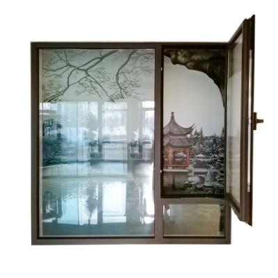 Chine Porte de fenêtre en aluminium sans couture en bois de rose fenêtre en PVC à vendre