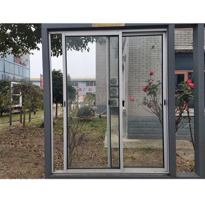 China Huishoudelijk aluminium UPVC 60 x 24 schuifvenster met glasvezel mesh Te koop