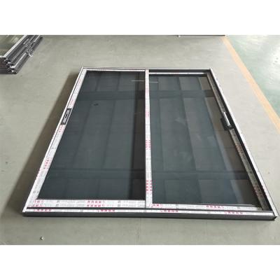 China Geraffineerd glas Moderne schuifdeuren van de patio Aluminium grill Schuifvenster en deur Te koop