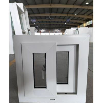 China 58mm Plastic Steel Sliding Windows And Door Single Tempered Glass Modern Style for sale