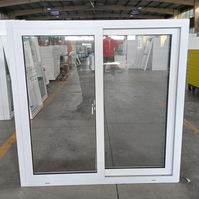 China American UPVC Sliding Window And Door Ventilation Performance With FiberGlass Screen Netting Material for sale