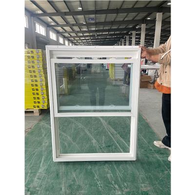 China Nail Fin And Flange Op maat gemaakt project UPVC Double Top Hang Window Opener Te koop