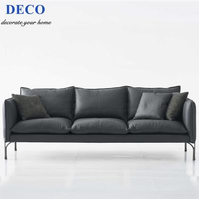 China Other Italian Style Minimalist Sofa Living Room High Grade Genuine Leather Sofa for sale