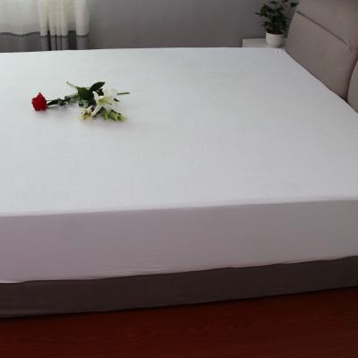 China Waterproof Customized Bedspread Terry Cotton Polyester Waterproof Mattress Protector Cover for sale