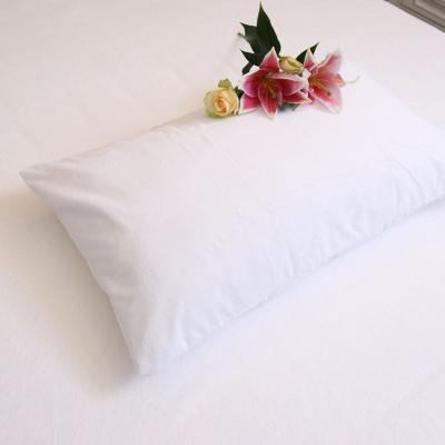 China Anti Dust Mites Cotton Terry Waterproof Pillow Protector Pillow 100% Cover Pillow Case for sale