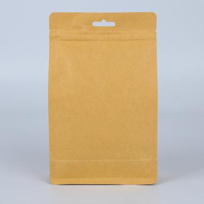 China Biodegradable Frosted Paper New Products Hot Biodegradable Compostable Biscuit Zipper Bag Kraft Paper BH for sale