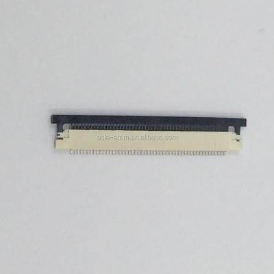 China FPC 50 Terminals 0.5mm Pitch Side Input SMT FPC FFC Connector 50Pins / Circuits Size 1.2mm for sale