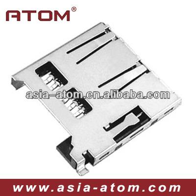 China SD automotive micro card connector, socket, card connector MR04A-02201 for sale