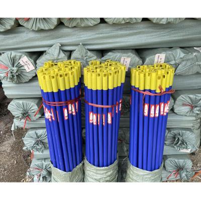 China Sustainable Wooden Floor Cleaning Broom Brush 120cm Stick PVC Coated Wooden Broom Stick for sale