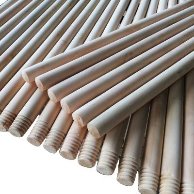 China Cleaning Tools 1.2m 22mm Eucalyptus Handle Wood Broom Natural Wooden Broom Handle for sale