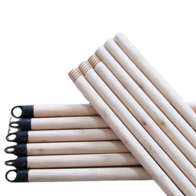 China Sustainable Chinese Wood Plants Wooden Natural Wood Poles Wooden Broom Stick With Cap for sale