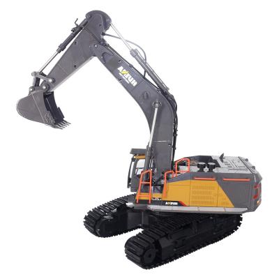 China RC Hobby Huina 1592 Toy Car 22CH 1/14 RC Excavator Metal Engineering Truck With Music From China for sale