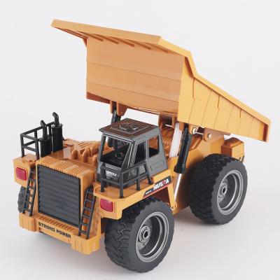 China RC Hobby Huina 1540 Matrix 6CH Cast Engineering 1:18 RC Dump Truck with light rc truck toy from china manufacturer for sale