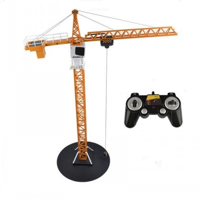 China Hook With Weight Capacity 250g China Manufacturer 2.4G RC Tower Slewing Crane Electric Car Strong Toy For Kids for sale