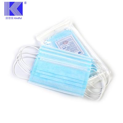 China Adult Disposable Blue Cheap Face Layer 3 Colors Medical Surgical Mask 3 Ply for sale