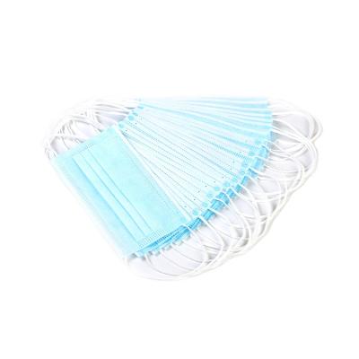 China Manufacturer Adult Disposable Face Mask 3Ply Nonwoven With Elastic Ear Loop Surgical Mask EN14683 Type IIR for sale