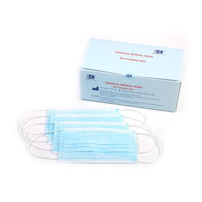 China Hot Sale Adult Cheap Disposable Surgery Medical Nonwoven 3 Ply Surgical Masks for sale