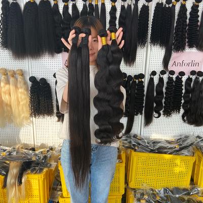 China 100% Virgin Hair 40 Inch Raw Hair Bundles Wholesale 100% Virgin Natural Brazilian Silky Straight Body Wave With Headband And Closure for sale