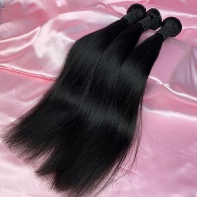 China Wholesale 12A Natural Raw Brazilian Hair Bundles Seller Straight Hair Cuticle Aligned Long Extensions for sale