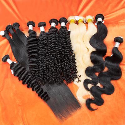 China 100% Unprocessed Remy Natural Hair Extension Vendor Raw Indian Hair Bundle Wholesale 100 Virgin Hair Bundles Unprocessed for sale