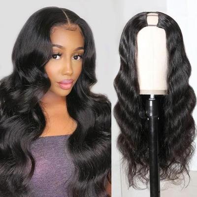 China Alien 150% 180% Density Body Wave U Part Human Hair Wig HD Lace Frontal Wig 360 Lace Wigs Natural Hair for sale