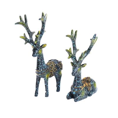 China New Europe design poly art and craft resin deer for home decoration for sale