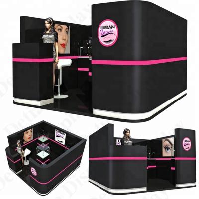 China Customized Wooden Cosmetic Booth Detian Supply 10x10 Exhibition Booth Design For Shop for sale