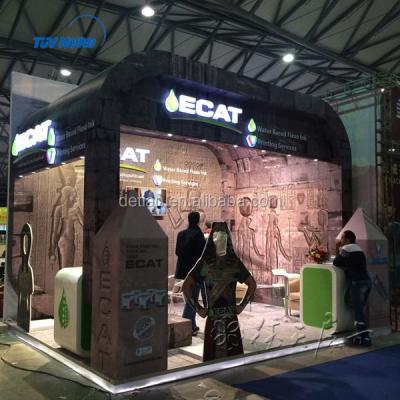 China modular system island trade show booth 6mx6m (20'x20) with slatwall for international exhibition 6mx6m for sale