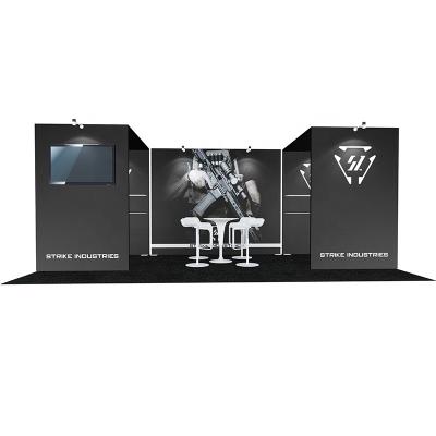 China Use for any trade shows 3x6m tension fabric portable aluminum exhibition booth display for trade show for sale