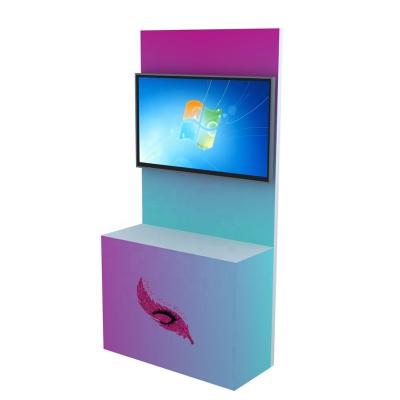 China Use For All Detian Trade Shows Tender Exhibition Stands 0.8x2.2m Portable Booth Trade Show Design With TV Mount for sale