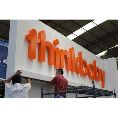 China Brand Advertising Light With Wall Mounted Led Bracket Box 3D Round Mount Logo Light Sign for sale