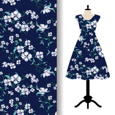 China 100% Different Patterns Polyester Stretch Satin Printing Fabric Anti-Static Dress for sale