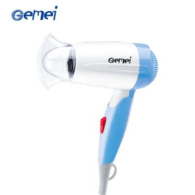 China GM1709 Mini Travel Hair Dryer Foldable Foldable Hair Dryer Gemei Brand Hotel Use China for sale