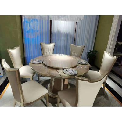 China 2021 EUROPEAN Newly Design Nordic Simple Style Household Round Dining Table For Dining Room for sale