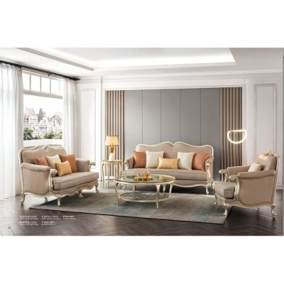 China Large Modern Minimalist Designer Luxury Champagne Gold Color Apartment Sofa for sale