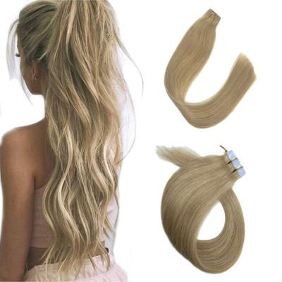 China Wholesale natural cabello hair extensiones tape look hair extensions tape extentions tape in for sale