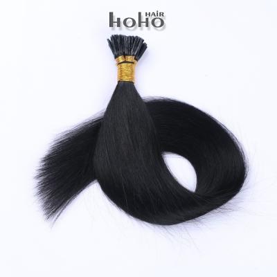 China Wholesale Silky Straight Indian Hair Wave 24 Inch Stick Tip Black Hair for sale