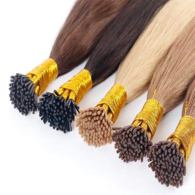 China Factory Direct Wholesale Russian Luxury Double Sided Remy I Tip Hair Pulled Hair Extension for sale