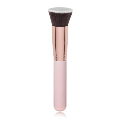 China Best Selling Durable Custom Skin-Friendly Logo Pink Foundation Brush Makeup Brush for sale