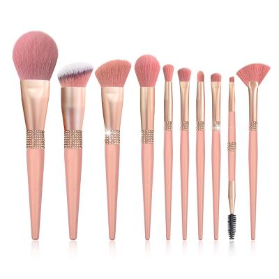 China Good Quality Profesional 10 Pieces Skin-Friendly Portable Skin-Friendly Dial Brushes for sale