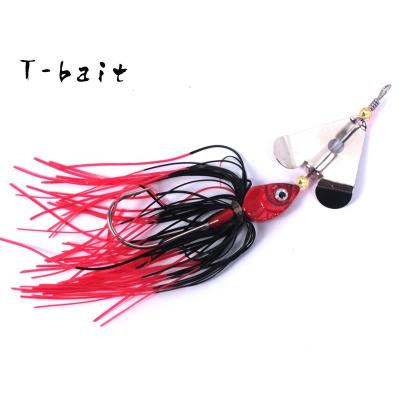 China Lead+PVC OEM And On Stock Freshwater Fishing Spinner Jig Heart Shaped Soft Groundbait With Beads Metal Spinner Jig Lure for sale