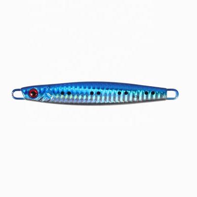 China Vivid Action Swimming Factory Directly Sell Long To Cast Sea Fish 40g-200g Five-color Fish Bait Lure Jig Deep Luminous Metal To Fish Hard Lure for sale