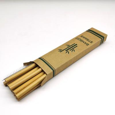 China Morden Straws 100% Pure Nature Bamboo Biodegradable Bamboo Straws Luxury Personalized Reusable Bamboo Straws Custom for sale