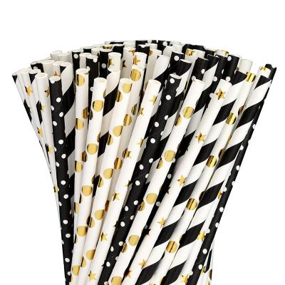 China Minimalist Free Sample Disposable Biodegradable Paper Straw Drinking Individually Wrapped Paper Straws Biodegradable Drinking for sale