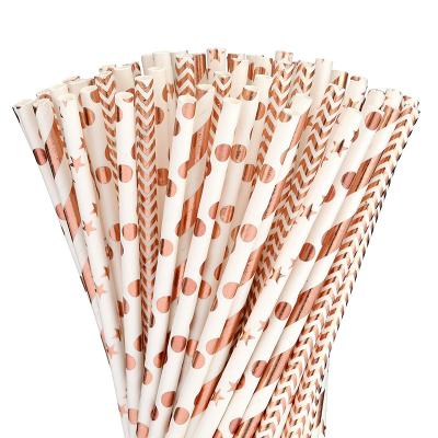 China Minimalist Food Grade Colored Paper Straws Disposable Eco Friendly Paper Straws Environmental 5mm Are Biodegradable Production for sale