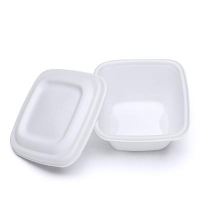 China 32Oz Disposable Biodegrad Sugarcane Bowl Food Containers Biodegrad Bagasse Sugar Cane Salad Pulp Bowl Disposable Biodegradable Bagasse Bowl With Lid for sale