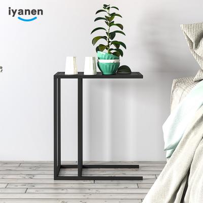 China (Other)IYANEN KD structure home living room furniture modern design side table laptop desk sofa adjustable bedside table for sale