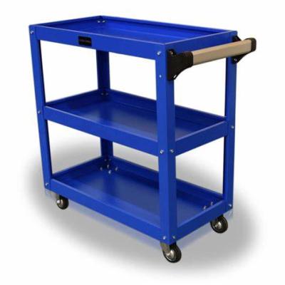 China Durable Hot Selling Cabinet Tool Car Workshop Garage Metal Tool Trolley Trolley Tool Cart with Handle and Wheels for sale