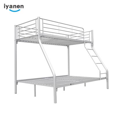 China Modern Convertible Super Quality School Furniture Bedroom Beds For Bedroom Dormitory Metal Double Style Packing Black Customized Bunk Bed for sale